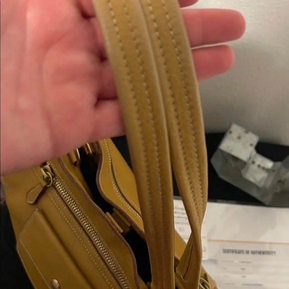 Prada Mustard Yellow Leather Shoulder Bag - Picture 5 of 14